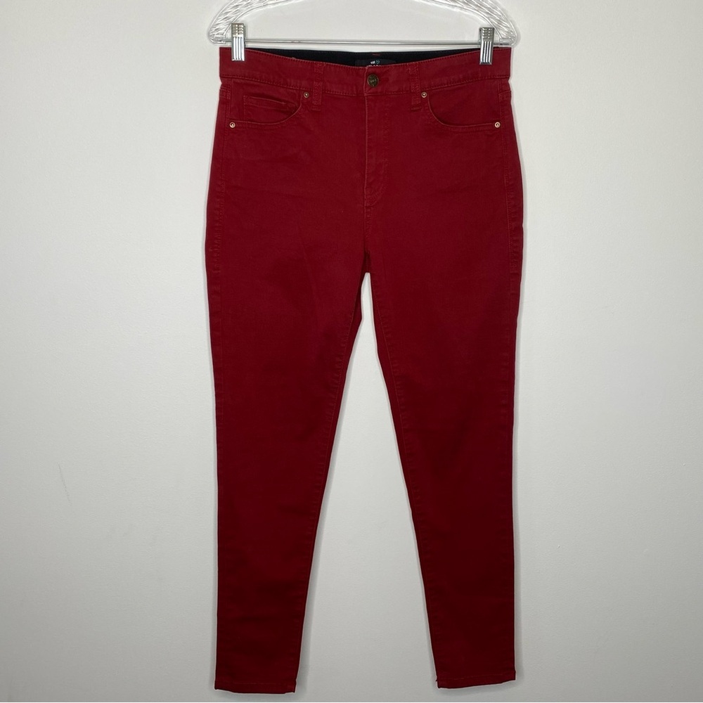 LulaRoe Magic Waist Red Skinny Jeans